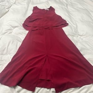 Reiss flutter layered dress.